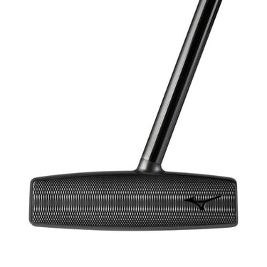 Mizuno OMOI 5 Putter in Intense Black ION showing the face of the putter on a white background