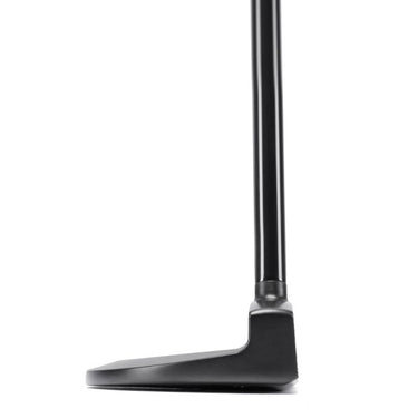 Mizuno OMOI 5 putter in intense black being shown from the toe on a white background