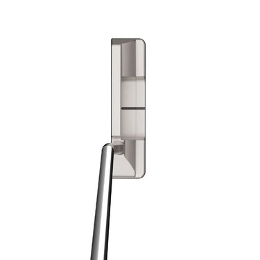 TaylorMade TP Reserve B13 Small Slant Golf Putter at the address position being shown directly above the club head