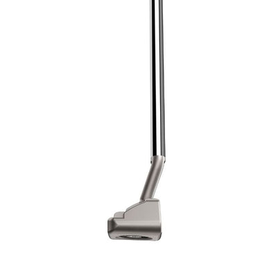TaylorMade TP Reserve B13 Small Slant Golf Putter being shown at the address position from the angle of the toe