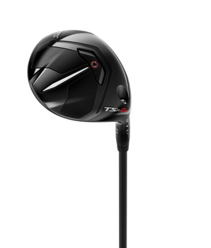 Titleist TSR2+ Fairway Wood on a white background showing the sole of the club