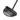 Mizuno OMOI M Craft 05 Putter in intense black ION colour, showing off the sole and face of the putter on a white background 