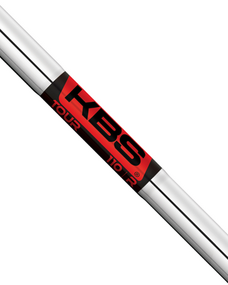 KBS Tour (.355 Taper) with silver shaft and a red and black label reading KBS Tour.